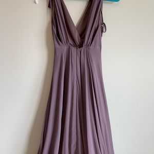 Purple low back maxi dress